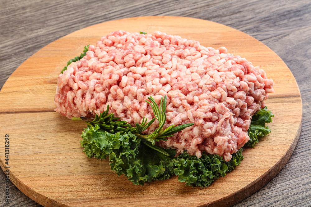 Raw pork minced meat for cooking Raw pork minced meat for cooking