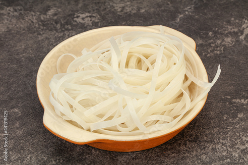 Boiled rice noodle for cooking