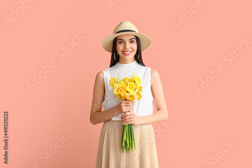 Beautiful young woman with ...