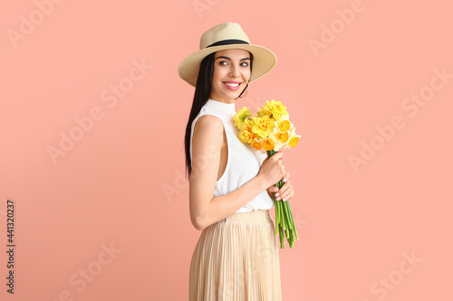 Beautiful young woman with ...