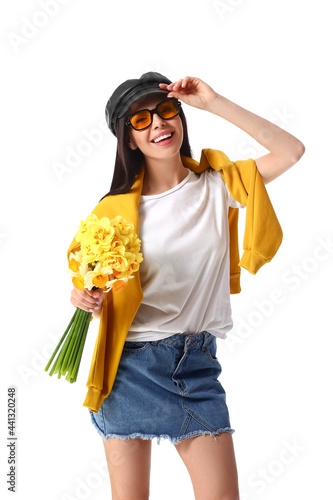 Beautiful young woman with ...