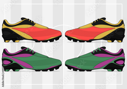 football jersey uniform shoes template set kit