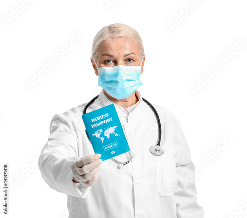 Doctor with immune passport...