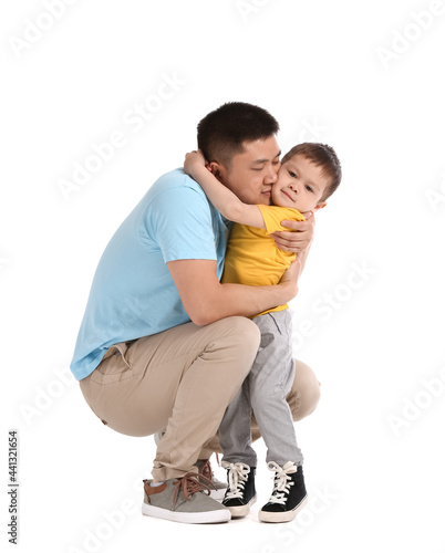 Happy father and his little...