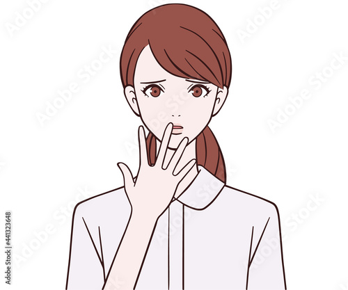 困る看護師