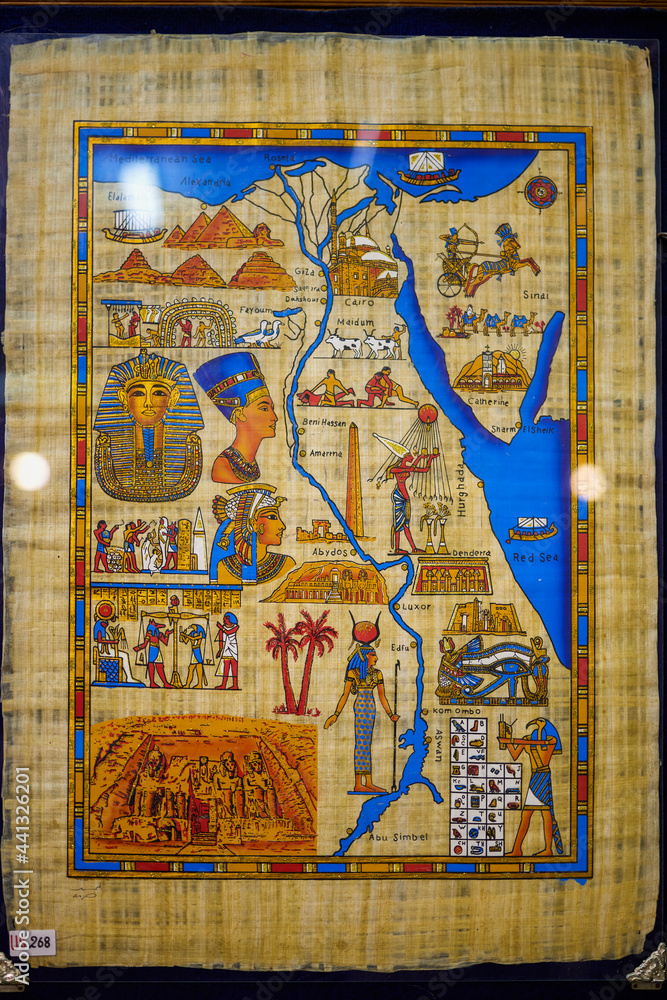 Obraz premium Papyrus. Old natural paper from Egypt