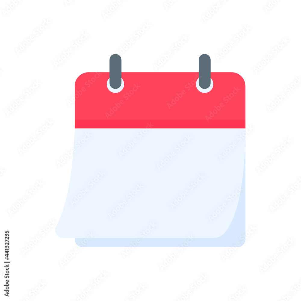Calendar icon. A red calendar for reminders of appointments and important festivals in the year. Calendar icon. A red calendar for reminders of appointments and important festivals in the year.