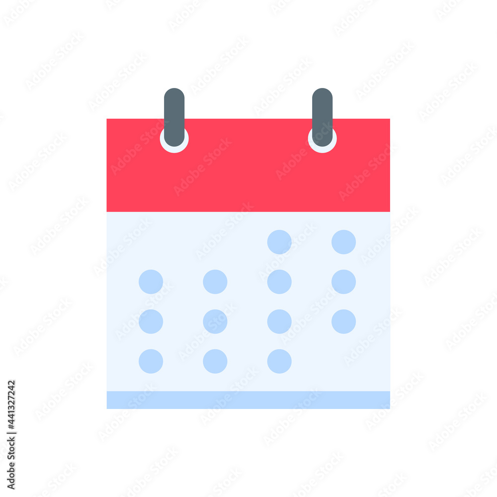 Calendar icon. A red calendar for reminders of appointments and important festivals in the year. Calendar icon. A red calendar for reminders of appointments and important festivals in the year.
