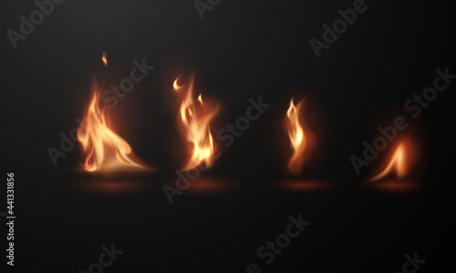 fire flames Burning red hot sparks realistic abstract background