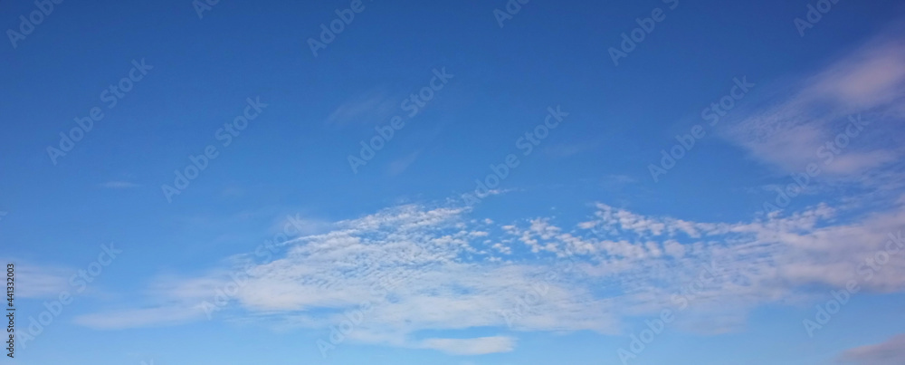 white clod shape blue sky abstract nature background