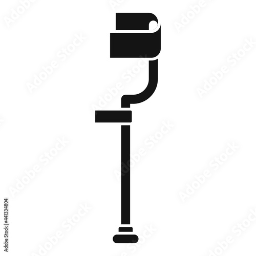 Crutches icon, simple style