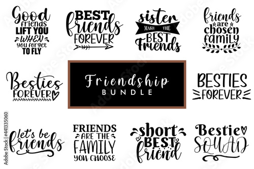 Friendship Quotes Design Bundle, Friendship Design Bundle