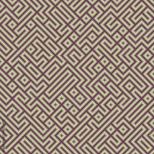 Abstract Geometric Pattern generative computational art illustration
