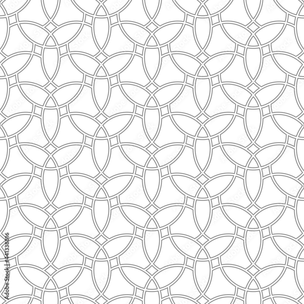 Naklejka premium Seamless vector ornament. Modern light background. Geometric modern pattern