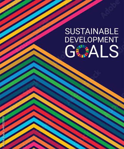 Cover. Sustainable Development Goals Color. Vector EPS
