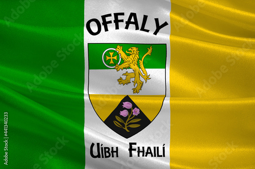 Flag of County Offaly in Ireland photo