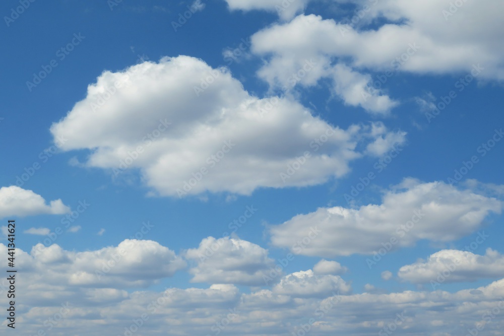 Beautiful cloudscape in blue sky, natural background Beautiful cloudscape in blue sky, natural background