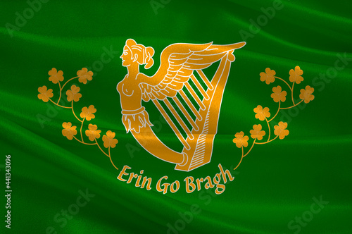 Flag of Irish-American ethnic group photo