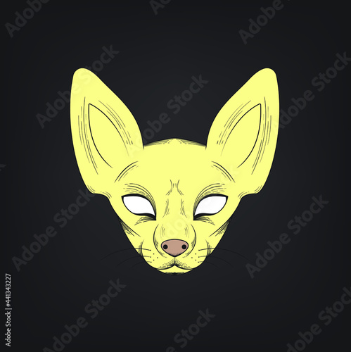 vector cat's head