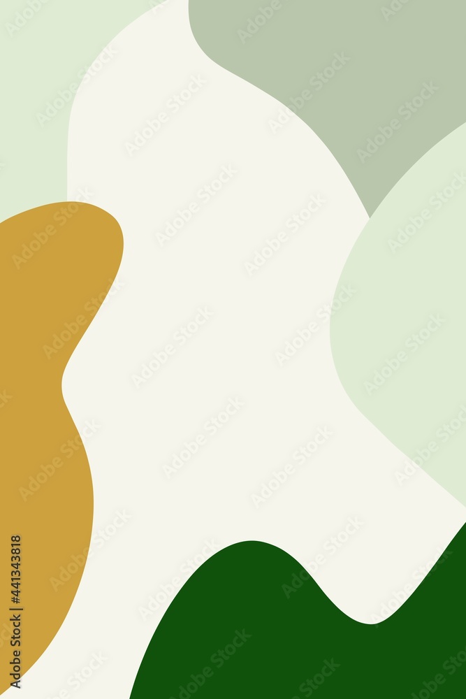 set of abstract shapes lines of gold green and white colors hand drawn digital illustration set of abstract shapes lines of gold green and white colors hand drawn digital illustration