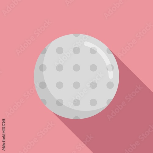 Hurling ball icon, flat style