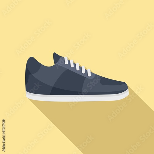 Hurling shoes icon, flat style