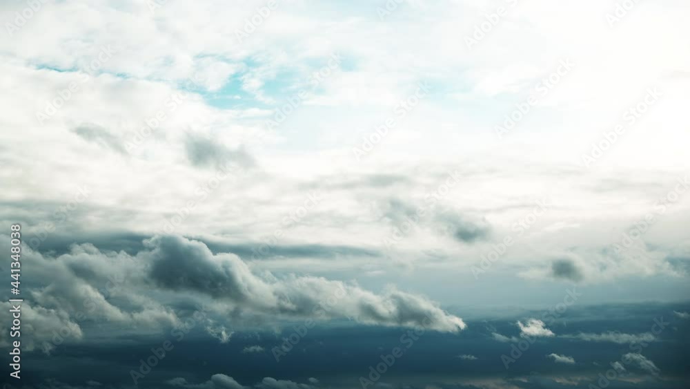 Dark Cloudy Sky With Dark Clouds In Late Evening. Natural Background. 4K, Time Lapse, Timelapse, Time-lapse Dark Cloudy Sky With Dark Clouds In Late Evening. Natural Background. 4K, Time Lapse, Timelapse, Time-lapse