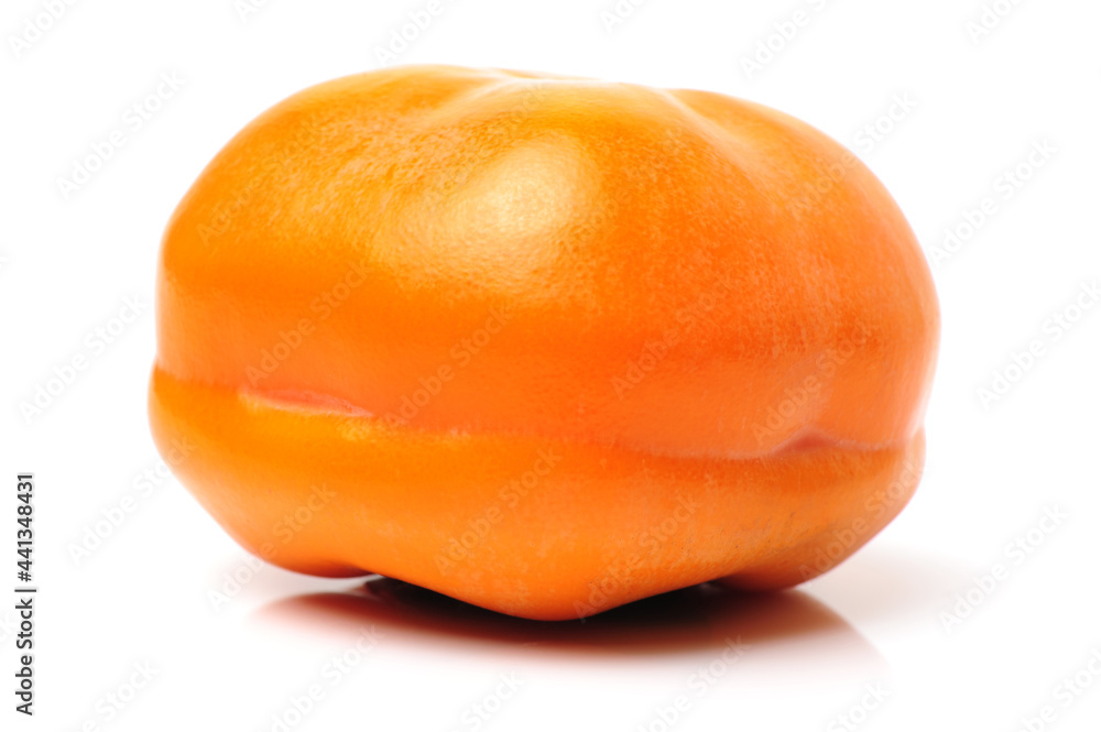 persimmon on a white background persimmon on a white background