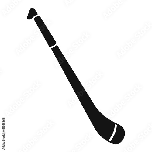 Hurling stick icon, simple style
