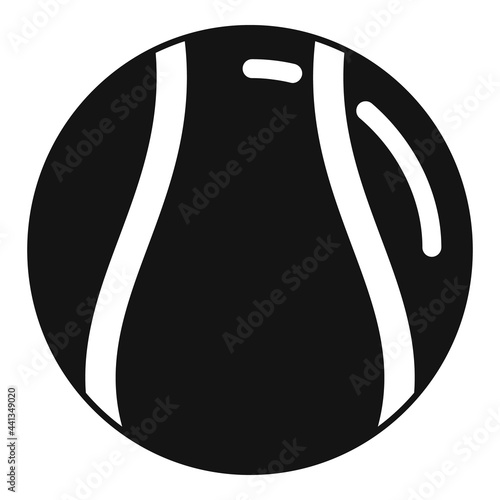 Hurling ball icon, simple style