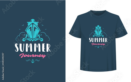 Summer quote or saying can be used for t-shirt, mug, greeting card, photo overlays