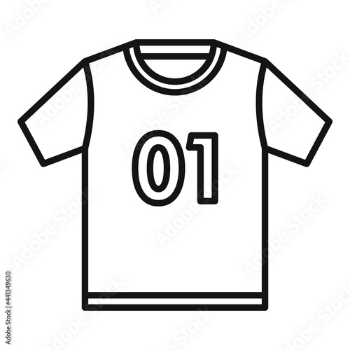 Hurling shirt icon, outline style