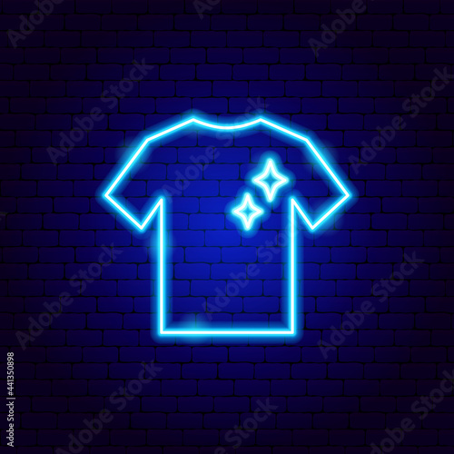 T Shirt Clean Neon Sign