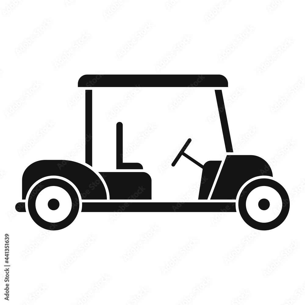 Golf cart equipment icon, simple style
