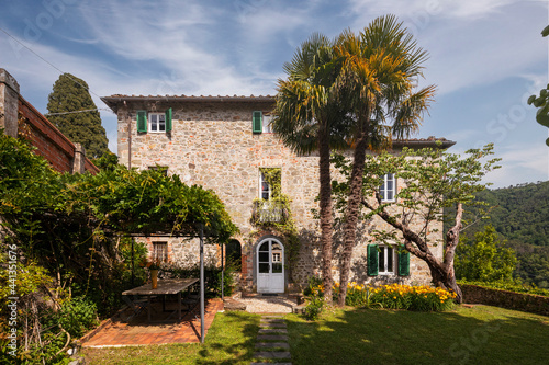 Beautiful Italian farmhouse in Tuscany surrounded by nature with a large garden