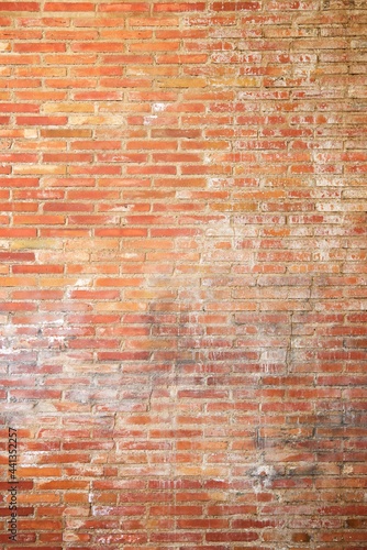 Old brick wall closeup