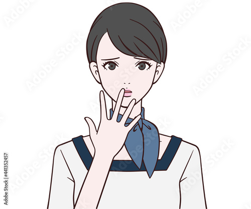 困る受付嬢