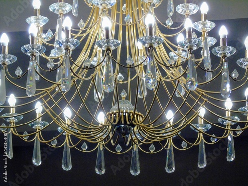 chandelier on the wall