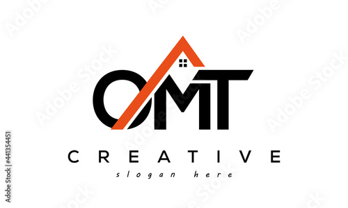 initial OMT letters real estate construction logo vector	 photo