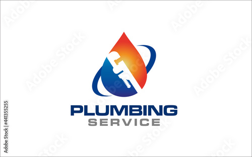 Free Download Illustration graphic vector of plumbing and maintenance service Logo Design template - GFXLoad