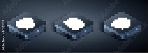 Set Isometric Alcohol drink Rum, Skull and Wooden barrel icon. Vector