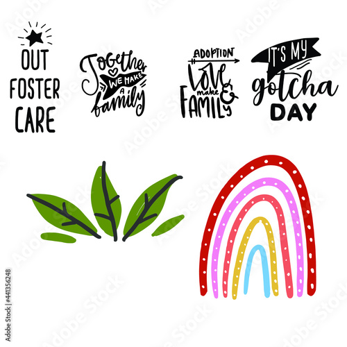 Adoption quotes. Foster care. Hand  lettering