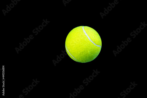 tennis ball isolated on black © Denis Shmunk