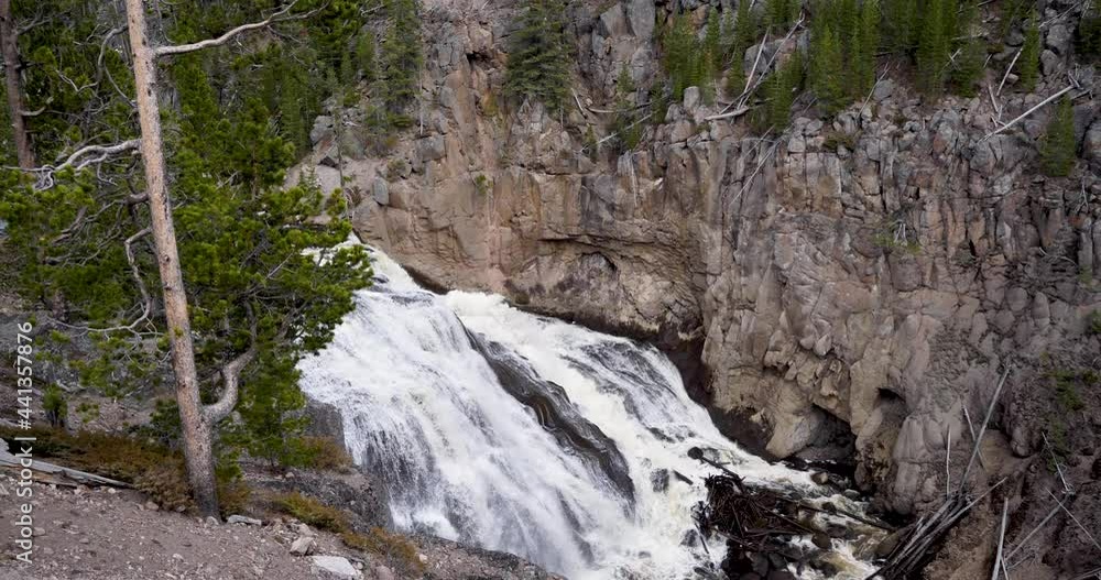 View of Gibbon Falls, Yellowstone View of Gibbon Falls, Yellowstone