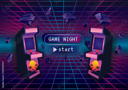 Game zone game icon background vector
