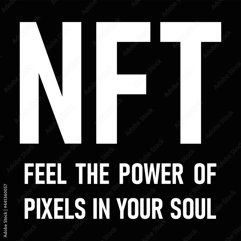 Fototapeta premium NFT graphic design vector art