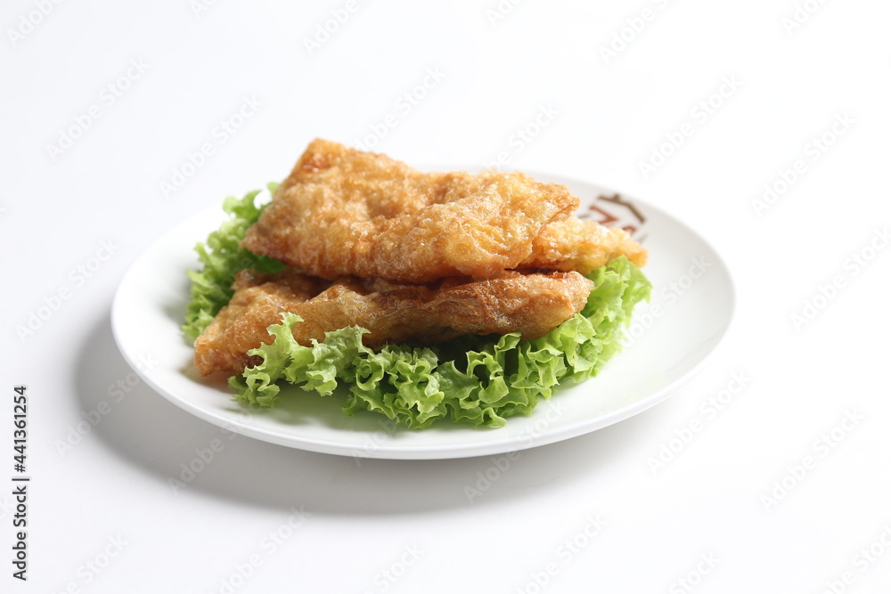 deep fried crispy meat dumpling wanton har gao dim sum menu serve with tartar salad sauce