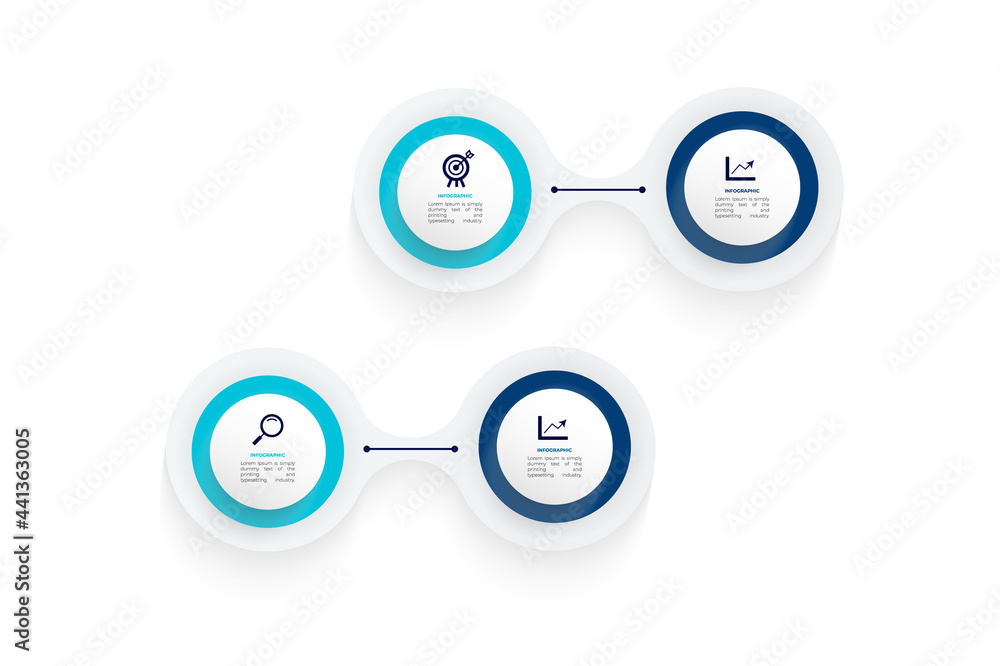 Vector Infographic design with icons. 4 options or 4 steps. process diagram, flow chart, info graph, Infographics for business concept Vector Infographic design with icons. 4 options or 4 steps. process diagram, flow chart, info graph, Infographics for business concept