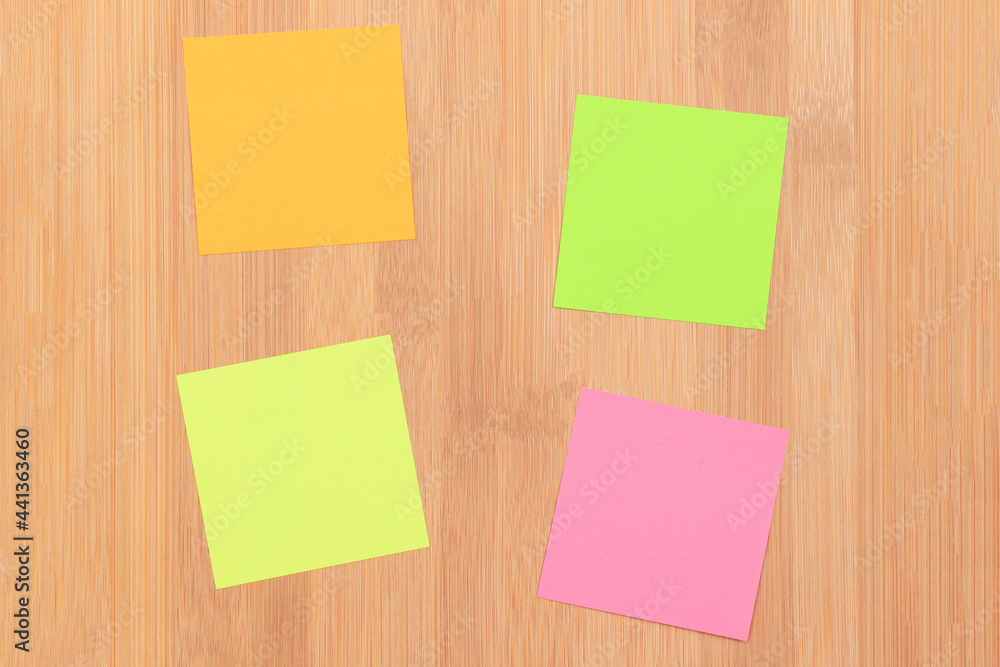 Colored Sticky Notes with Copyspace Pinned to the Wooden Message Board. To Do List Reminder in Office. Blank Memo Sticker at Work - Template. Empty Checklist - Mockup Colored Sticky Notes with Copyspace Pinned to the Wooden Message Board. To Do List Reminder in Office. Blank Memo Sticker at Work - Template. Empty Checklist - Mockup