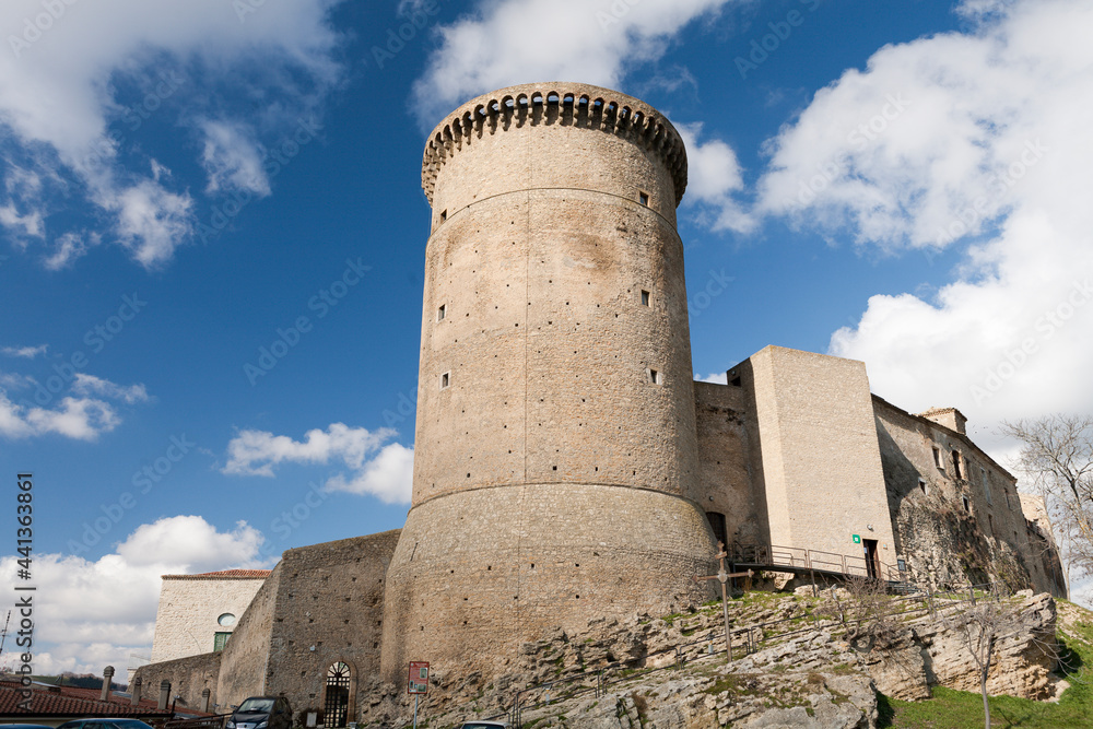 Tricarico, Potenza.  Torre normanna e monastero di S. Chiara
